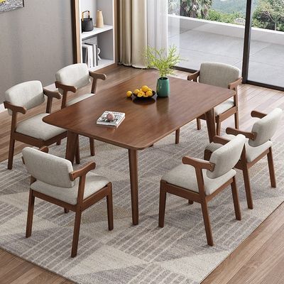 Combinaison exquise de table à manger rectangulaire et de chaise pour le salon