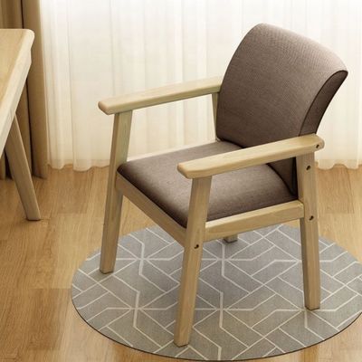 Chaise en bois massif durable pour la maison Général Meubles de maison Table à manger Chambre à coucher dossier Tabouret Chaise en tissu Chaise de bureau