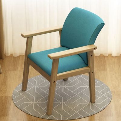 Chaise en bois massif durable pour la maison Général Meubles de maison Table à manger Chambre à coucher dossier Tabouret Chaise en tissu Chaise de bureau