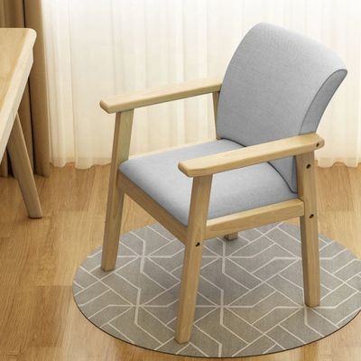 Chaise en bois massif durable pour la maison Général Meubles de maison Table à manger Chambre à coucher dossier Tabouret Chaise en tissu Chaise de bureau