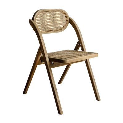 Chaise à manger en caoutchouc à cadre de bois pliable pour les mariages