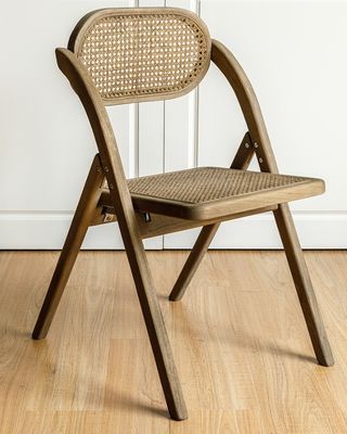 Chaise à manger en caoutchouc à cadre de bois pliable pour les mariages