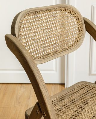 Chaise à manger en caoutchouc à cadre de bois pliable pour les mariages
