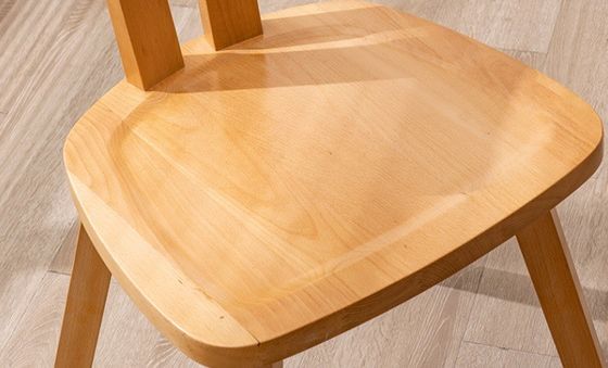 Meubles de restaurant Chaise en bois durable avec un design moderne en bois de hêtre