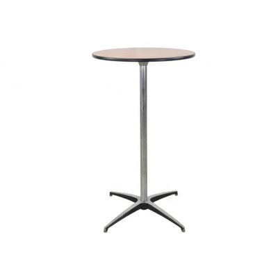 Couleur personnalisée Table ronde en bois carré avec cadre métallique pour cocktails de restaurant dans un design nordique moderne simple