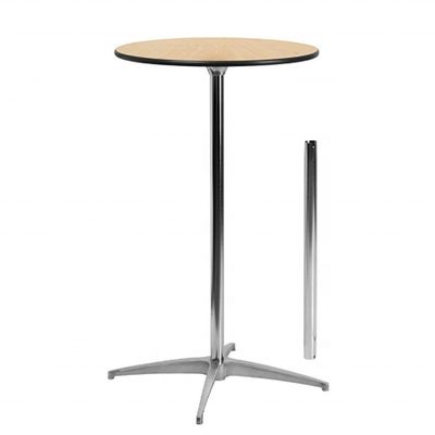 Couleur personnalisée Table ronde en bois carré avec cadre métallique pour cocktails de restaurant dans un design nordique moderne simple