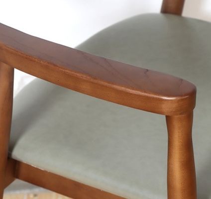 Chaise à manger en bois massif en cuir en PU nord-européen pour restaurant NUL Service plié et OEM accepté