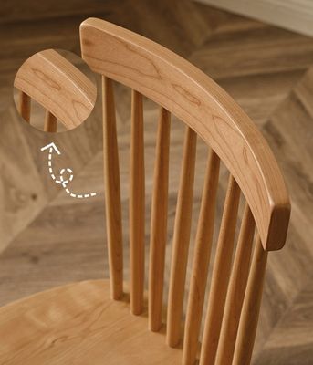 Chaise à manger en bois massif moderne pour le restaurant Windsor