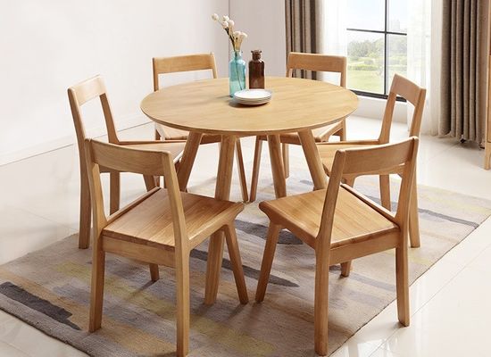 NO Chaise à manger en bois massif pliée pour hôtel et restaurant Vintage Nordic style finition naturelle