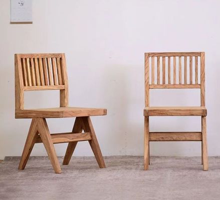 Chaise de salle à manger en bois massif en noyer finition pour les meubles de conception personnalisée