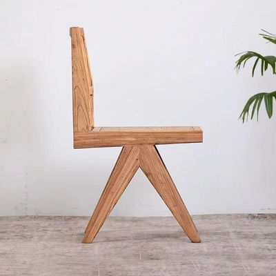 Chaise de salle à manger en bois massif en noyer finition pour les meubles de conception personnalisée