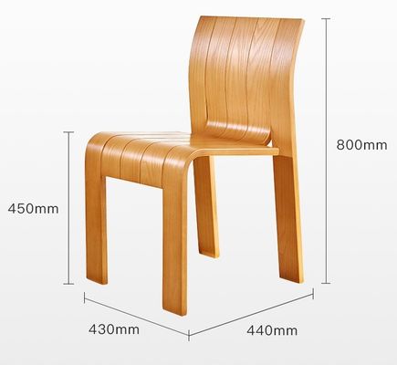 Chaise de salle à manger en bois massif pour événements adaptée à divers événements