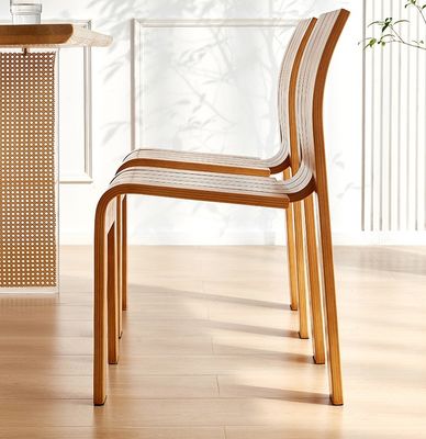 Chaise de salle à manger en bois massif pour événements adaptée à divers événements