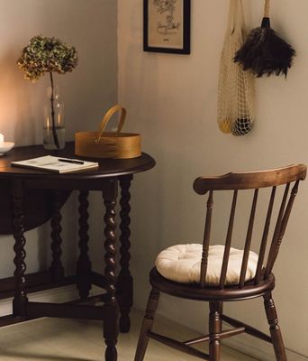 Restaurant Hôtel cadre en bois massif chaise à manger naturelle Windsor avec finition laquée