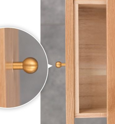 Meubles de salon en bois moderne W120*D60*H45CM Table à café en bois massif avec emballage du courrier