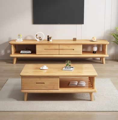 Tableau de télévision en bois massif moderne Armoires pour le salon Général Meubles de maison Finition laquée