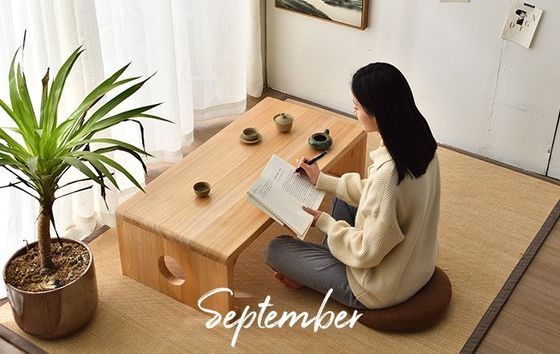 Table à café de design moderne pour le salon de la villa meubles en bois massif