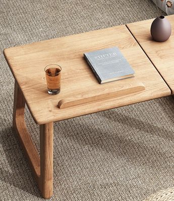 Personnaliser la table de côté en bois pour l'apprentissage et les meubles de salon sans plié dans la couleur naturelle