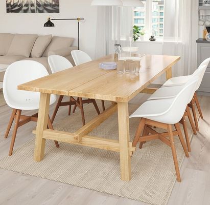 Table à manger rectangulaire de style nordique pour hôtels et restaurants