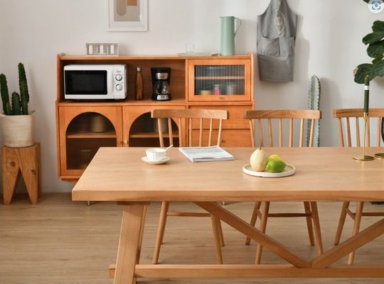 Table à manger rectangulaire de style nordique pour hôtels et restaurants