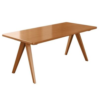 Nordic Direct Home Meubles Table à manger rectangulaire en bois massif pour un espace de salle à manger fonctionnel