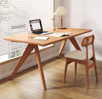 Nordic Direct Home Meubles Table à manger rectangulaire en bois massif pour un espace de salle à manger fonctionnel