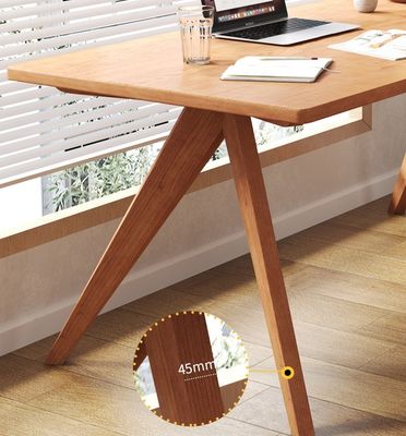 Nordic Direct Home Meubles Table à manger rectangulaire en bois massif pour un espace de salle à manger fonctionnel