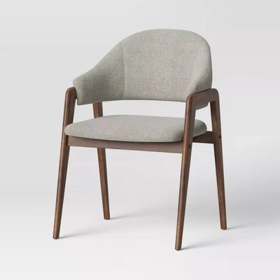 Accueil Meubles De haute qualité Chaise de soutien-bras en bois en tissu moderne pour hôtel et restaurant