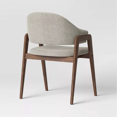 Accueil Meubles De haute qualité Chaise de soutien-bras en bois en tissu moderne pour hôtel et restaurant