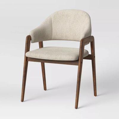 Accueil Meubles De haute qualité Chaise de soutien-bras en bois en tissu moderne pour hôtel et restaurant