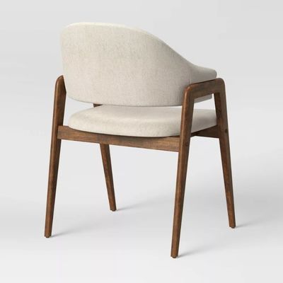 Accueil Meubles De haute qualité Chaise de soutien-bras en bois en tissu moderne pour hôtel et restaurant