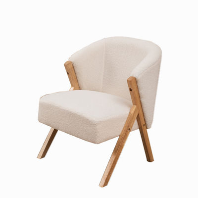Design de salon W58*D68*H78CM Nordic Lounge Leisure Chaise canapé en bois pour le service OEM Accepté