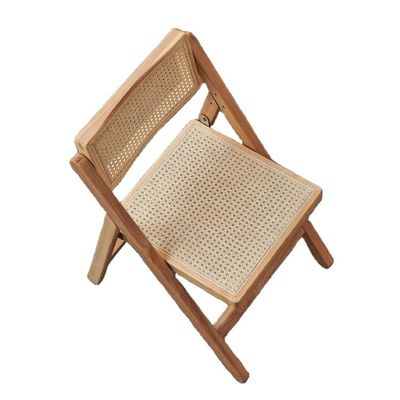 Siège en rotin et dos Chaise en bois pour la salle à manger à domicile moderne en couleurs personnalisées