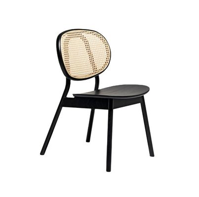 Moderne design Ash Wood Frame Chaise à manger en rotin pour les meubles de restaurant