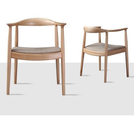 Siège en cuir en PU Chaise à manger en bois W61*D55*H76CM pour les restaurants de design nordique moderne en 2023
