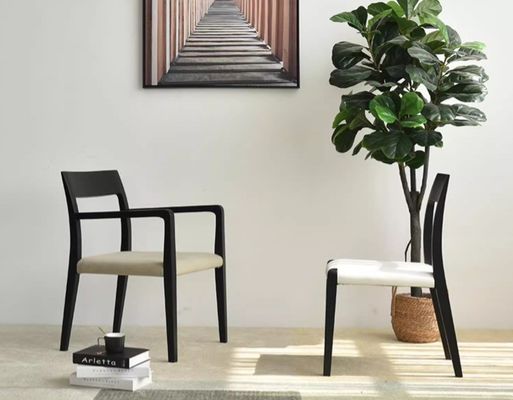 Accueil Meubles de style italien Design moderne Tissu en bois massif Tapisseries Salle à manger Restaurant Chaise pour cuisine 2023