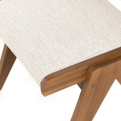 Chaise à manger en bois massif en tissu moderne pour restaurant hôtel