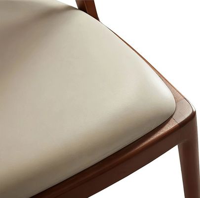 Cadre en bois d'Ashwood Design nordique Moderne en bois massif PU cuir rotin Salle à manger Chaise de restaurant 2023 pour les cafés et restaurants