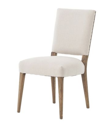 Restaurant Hôtel Chaise à manger en bois massif avec finition en nitrolacque et revêtement en tissu moderne