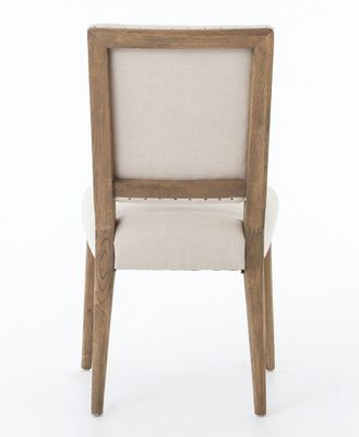 Restaurant Hôtel Chaise à manger en bois massif avec finition en nitrolacque et revêtement en tissu moderne