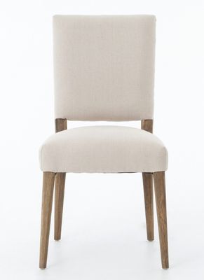 Restaurant Hôtel Chaise à manger en bois massif avec finition en nitrolacque et revêtement en tissu moderne