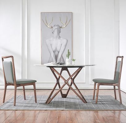 Accueil Meubles de style nordique moderne Restaurant Salle à manger Chaises à manger en bois avec finition nitrolacque