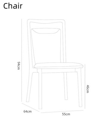 Accueil Meubles de style nordique moderne Restaurant Salle à manger Chaises à manger en bois avec finition nitrolacque