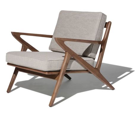 Chaise de salon moderne en tissu Chaise de canapé en bois Lounge de loisirs Chaise en bois massif W59*D59*H57CM