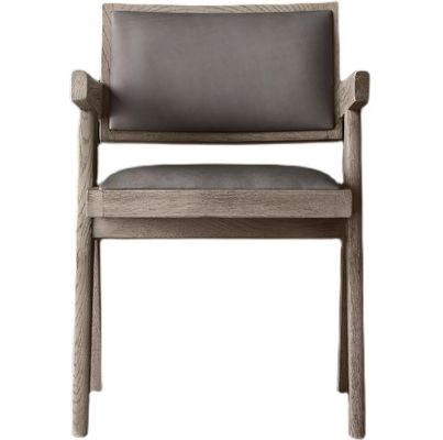 Hôtel haut de gamme Restaurant maison chaises en PU en bois moderne avec accoudoir W52*D53.3*H70CM pour chaise de salon