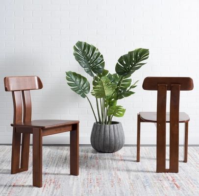 Chaise à manger en bois massif Vintage meubles à dos haut pour la collection de maison moderne