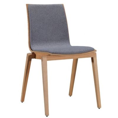 Chaises de salle à manger nordiques en velours en tissu moderne confortable pour restaurant en bois Chaise de meubles de café