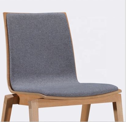 Chaises de salle à manger nordiques en velours en tissu moderne confortable pour restaurant en bois Chaise de meubles de café