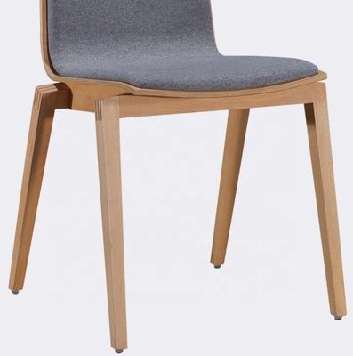 Chaises de salle à manger nordiques en velours en tissu moderne confortable pour restaurant en bois Chaise de meubles de café