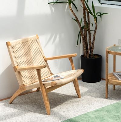 Meubles de salon en bois massif avec appuie-bras en nitrolacque